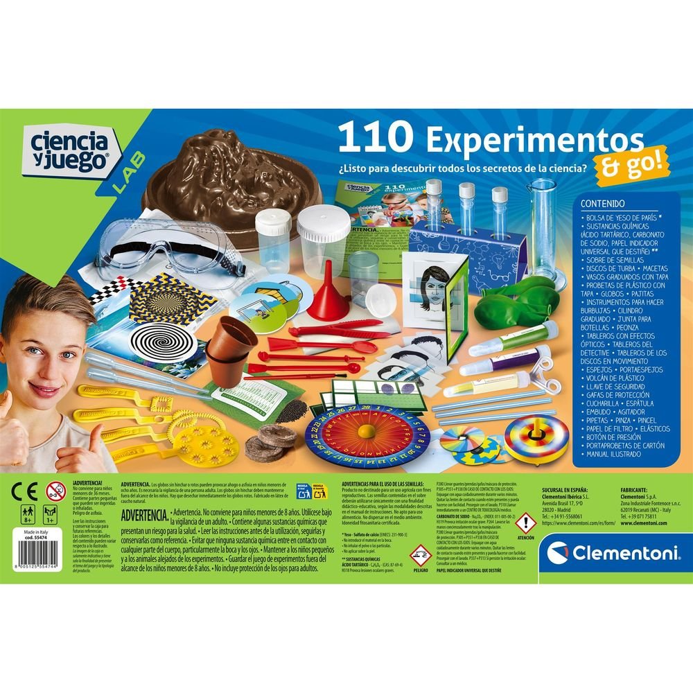Juego Clementoni 110 Experimentos