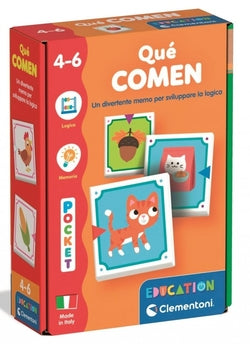 Juego educativo Pocket Que Comemos CLEMENTONI para aprender