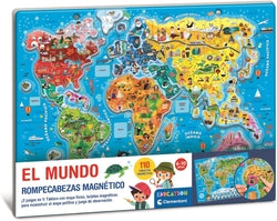 Geopuzzle Magnético El Mundo CLEMENTONI educativo