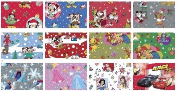 Exp 50 Rollitos Papel Regalo Navidad Disney 70x200cm Surtid