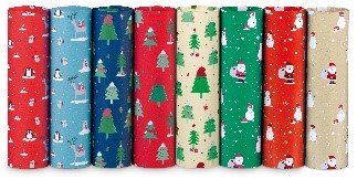 Exp 50 Rollos Papel Regalo Navidad Fantasia 70x200cm Surtid