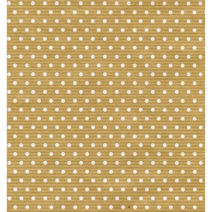 BOBINA PAPEL REGALO KRAFT 31CM LUNARES BLANCOS | SADOCH | 1 UNIDAD | 8006715253030