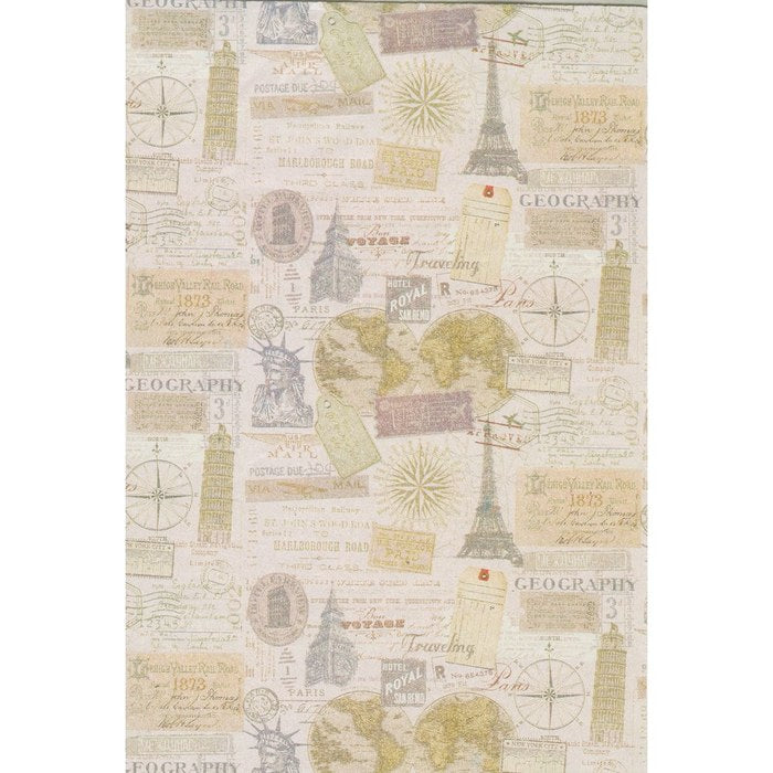 BOBINA PAPEL REGALO TODO AÑO 31CM GEOGRAFIA | SADOCH | 1 UNIDAD | 8006715271102