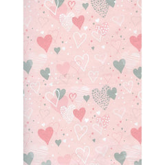 BOBINA PAPEL REGALO 31CM CORAZONES TONOS SUAVES | SADOCH | 1 UNIDAD | 8006715271232