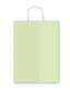 BOLSA REGALO ASA RETORCIDA LUNARES VERDE Y KRAFT 26X36X12CM | SADOCH | 1 UNIDAD | 8006715293272