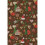 BOBINA PAPEL REGALO 31CM PINOS Y ADORNOS DE NAVIDAD MARRON | SADOCH | 1 UNIDAD | 8006715332278