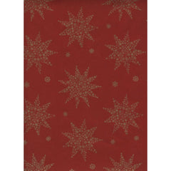 BOBINA PAPEL REGALO 31CM ESTRELLAS FONDO ROJO | SADOCH | 1 UNIDAD | 8006715332605