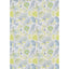 Bobina Papel Regalo 62 cm Flores Azul Verde Sadoch