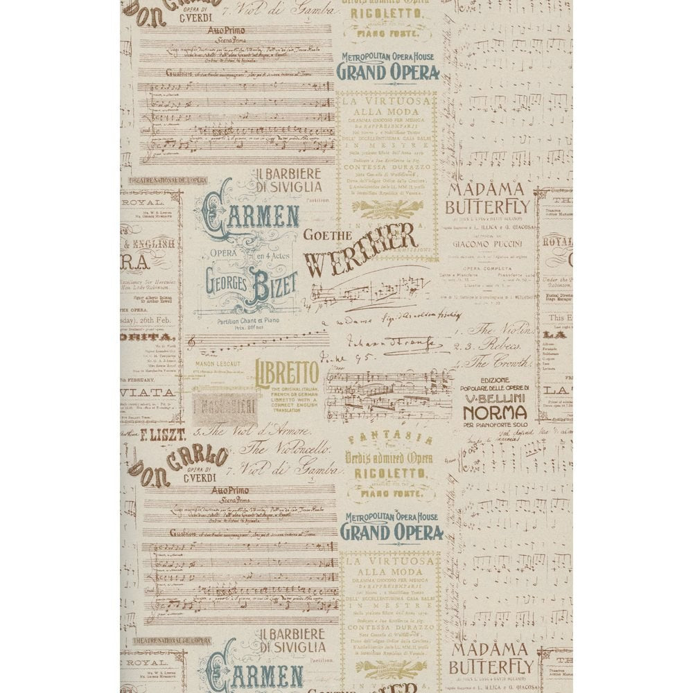 Bobina papel regalo partituras 62 cm Sadoch