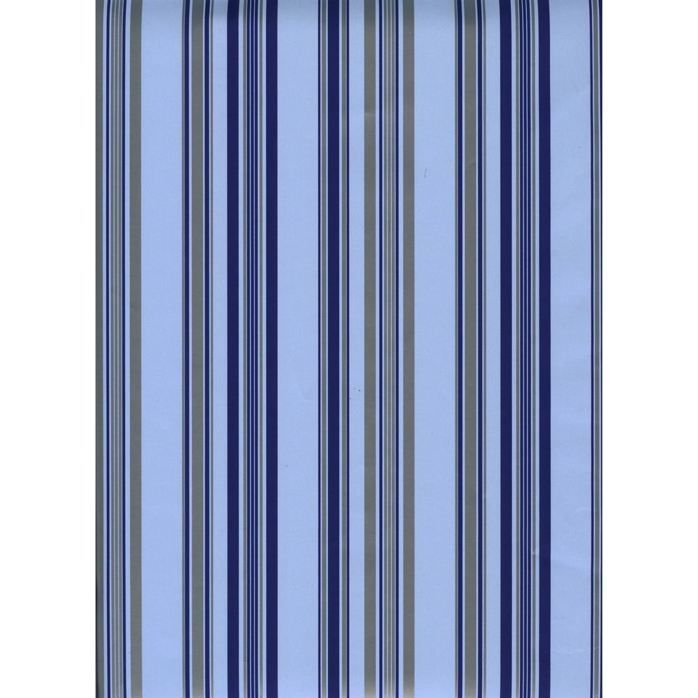 Bobina papel regalo 62 cm Sadoch líneas azul