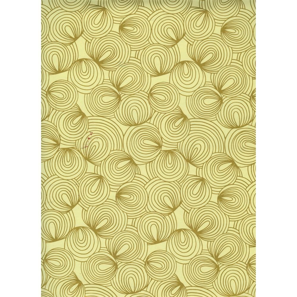 Bobina papel regalo 62 cm círculos dorados Sadoch