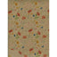 Bobina papel regalo 62 cm kraft amapolas Sadoch