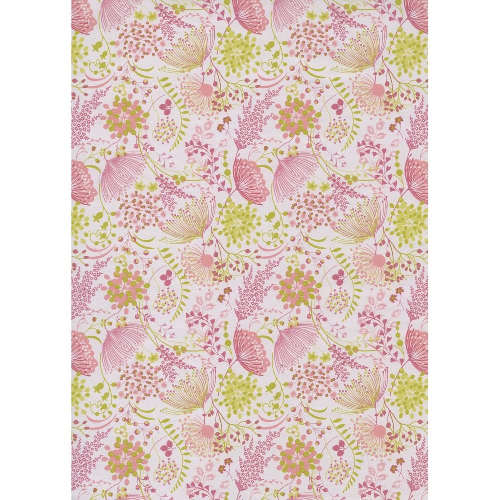 Bobina papel regalo 31 cm flores blanco SADOCH