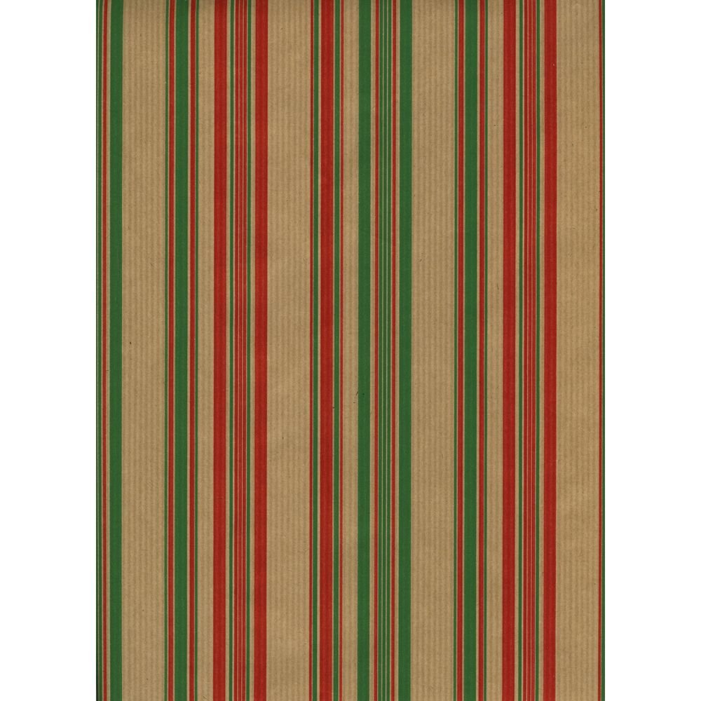 Bobina papel regalo Kraft 31 cm líneas Sadoch