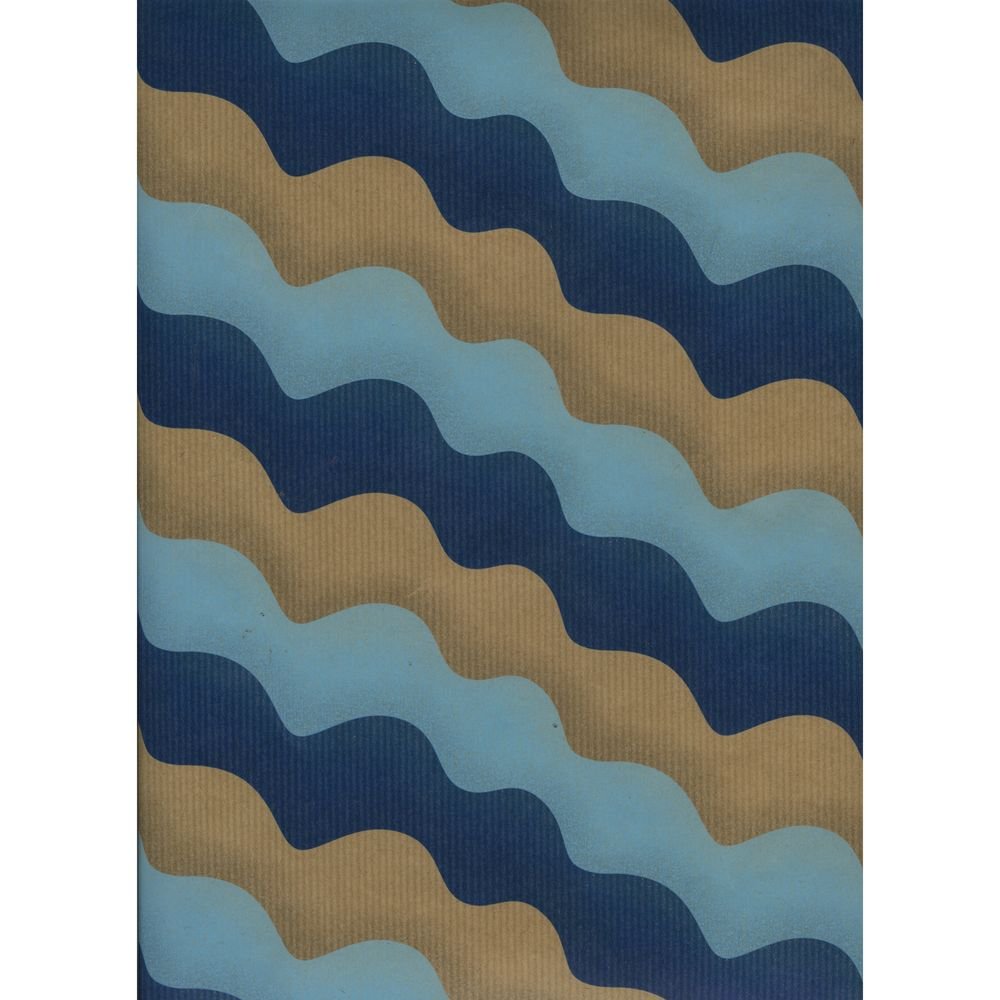 Bobina papel regalo 31 cm Sadoch olas azul