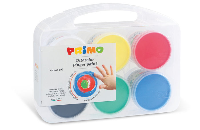 Pintura de dedos Primo 100 g 6 colores básicos