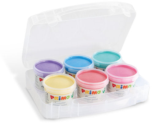 Pintura de dedos nacarada Primo 6 colores 100 g