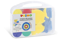 MALETIN 6 TEMPERA PREMEZCLADA 44 ML CON ACCESORIOS | 1 UNIDADES | (PRIMO)