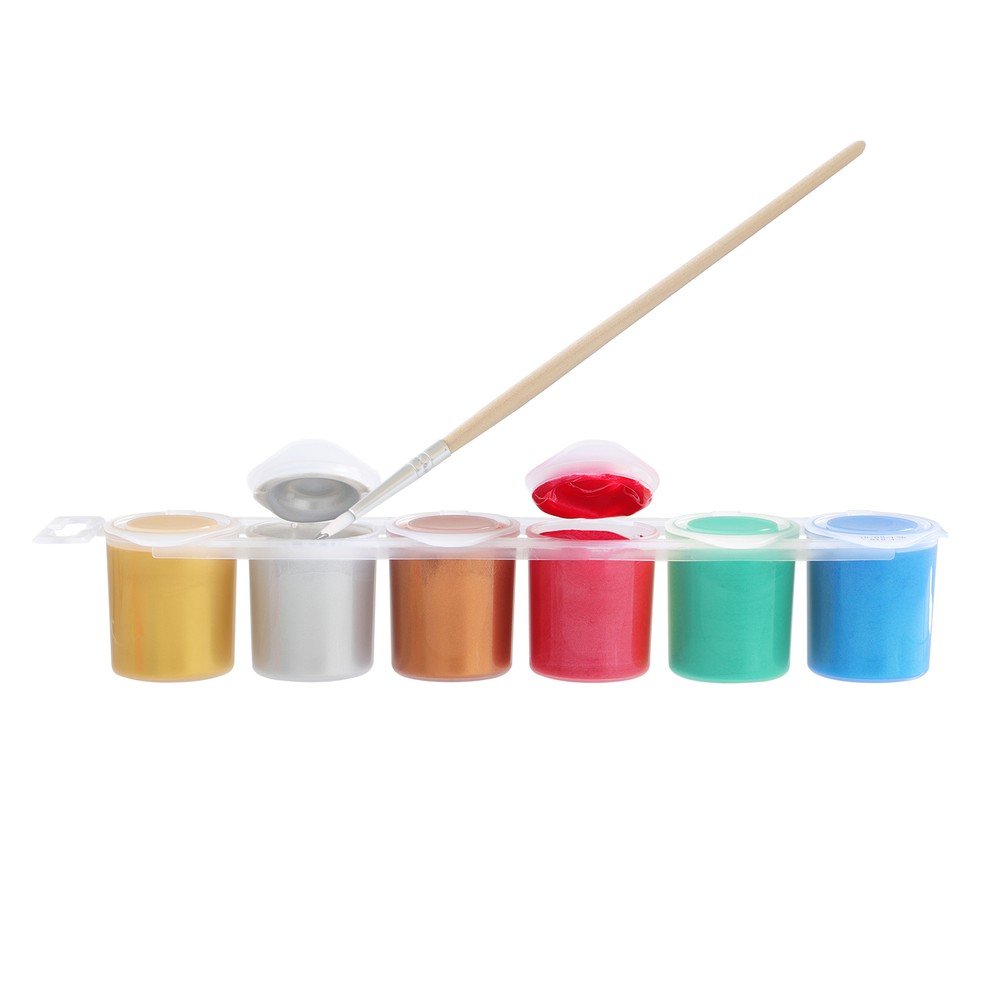 Tempera Primo 25ml 6 colores metalizados