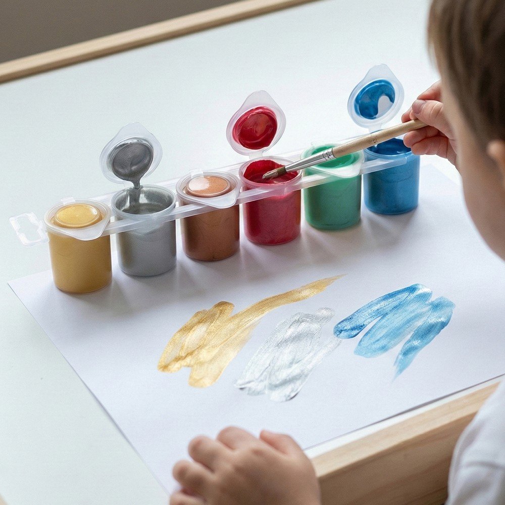 Tempera Primo 25ml 6 colores metalizados