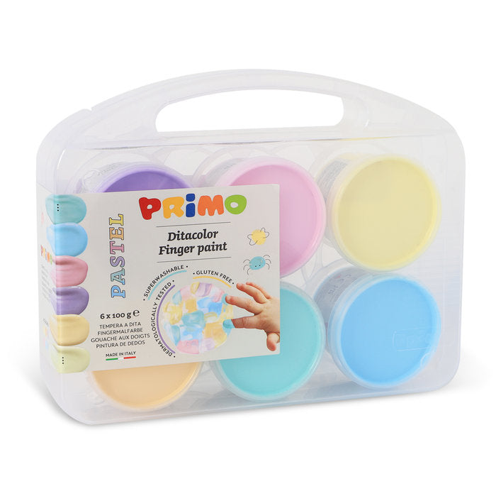 Pintura de dedos Primo 100 g 6 colores pastel