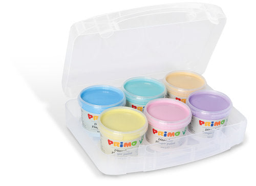Pintura de dedos Primo 100 g 6 colores pastel