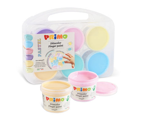Pintura de dedos Primo 100 g 6 colores pastel