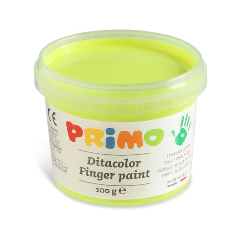 Pintura de dedos 100 g 6 colores fluorescentes Primo