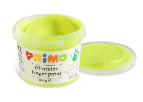 Pintura de dedos 100 g 6 colores fluorescentes Primo