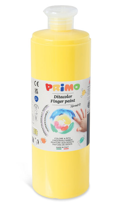 Pintura de dedos Primo 750ml amarillo