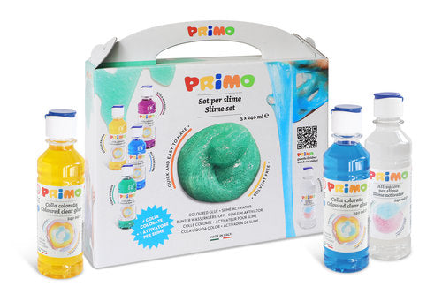 Set Slime 4 pegamentos 240 ml Primo + activador