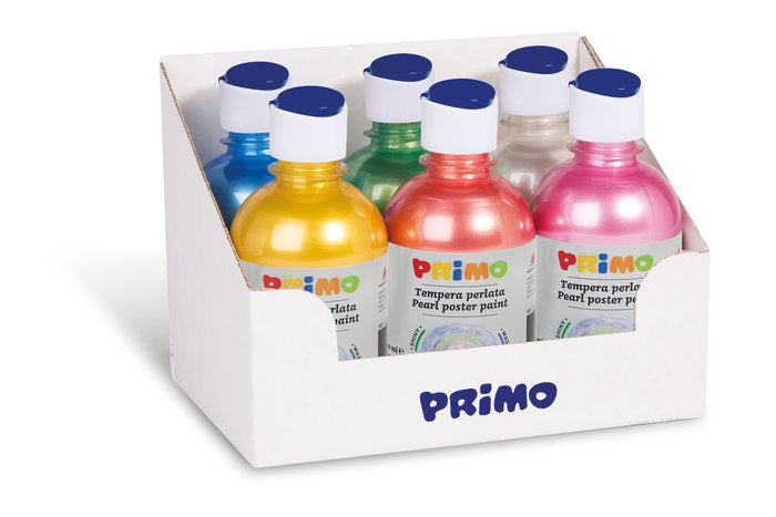TEMPERA PRIMO 300ML 6 COLORES NACARADOS | 1 UNIDADES | (PRIMO) Imagen principal del producto