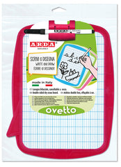 PIZARRA BLANCA OVETTO 22X30 CM DOBLE CARA | 1 UNIDADES | (ARDA)