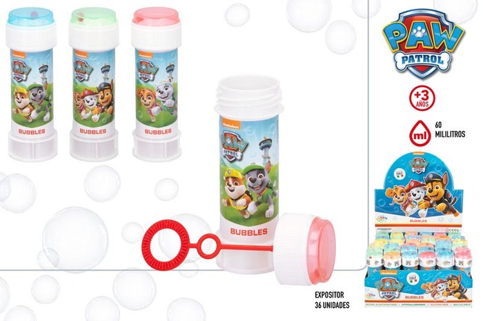 EXPOSITOR 36 POMPEROS PATRULLA CANINA 60ML | COLORBABY | ENVASE 36 UDS. UNIDAD | 28412842768653 Imagen principal del producto