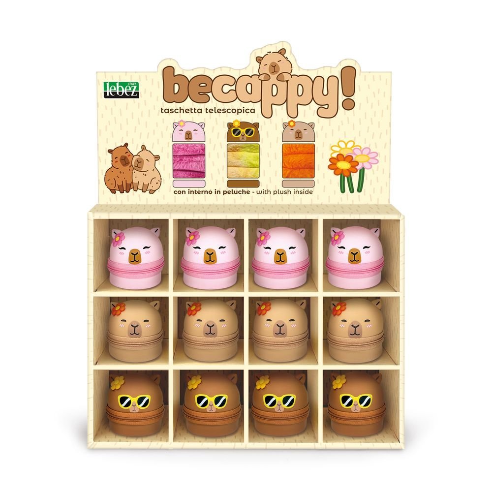 Portatodo Silicona Capybara con Cremallera - Pack 12 uds