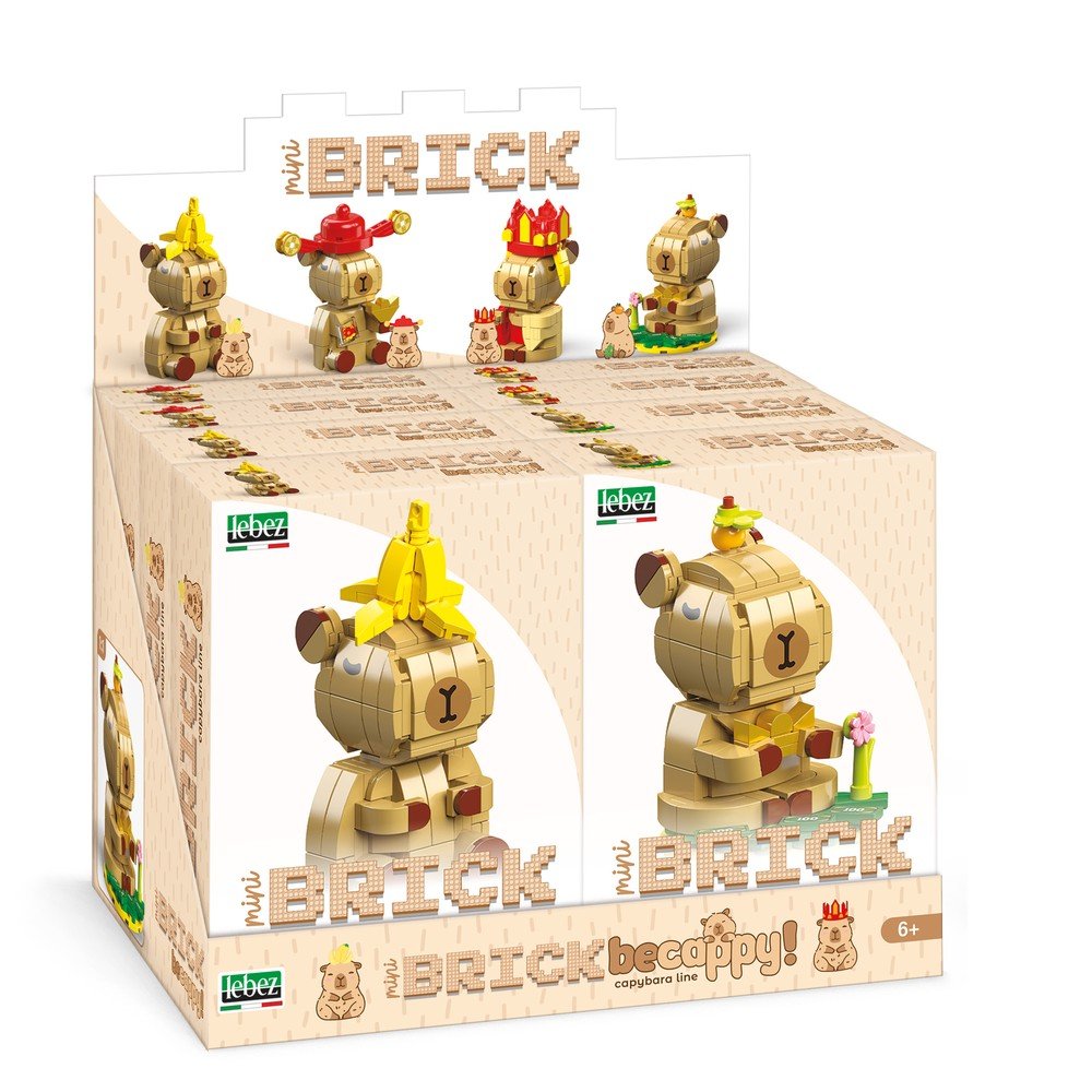 Set 8 bloques construcción Capybara Be Cappy 200 piezas