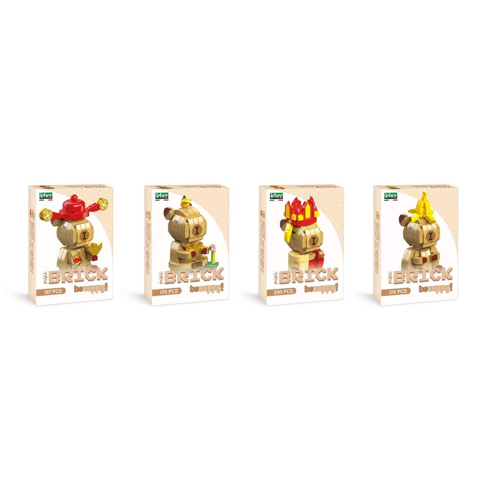 Set 8 bloques construcción Capybara Be Cappy 200 piezas