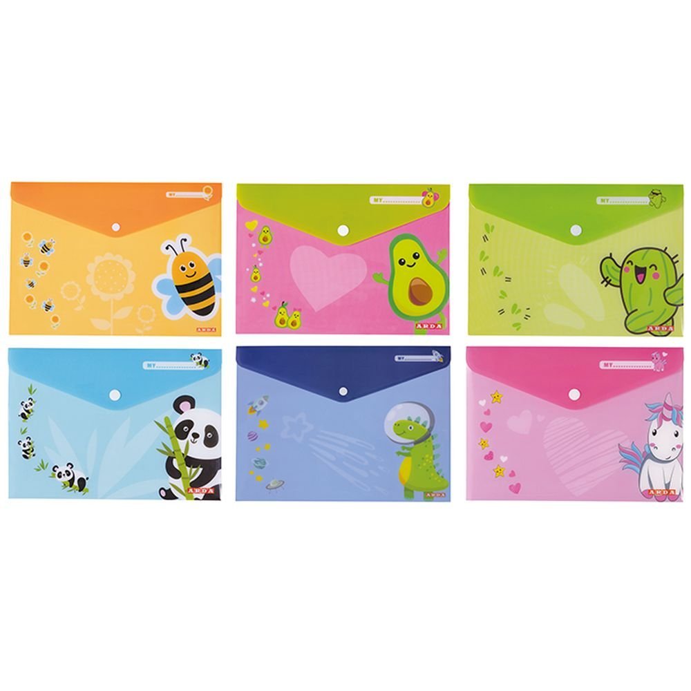 Sobre tamaño A4 con cierre button Fancy Collection surtido ARDA Imagen principal del producto