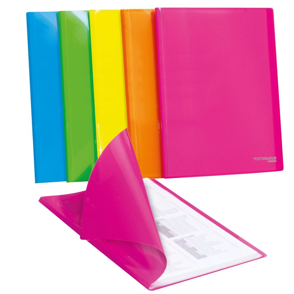 CARPETA 30 FUNDAS FLUOR COLORES SURTIDOS | 12 UNIDADES | (ARDA)