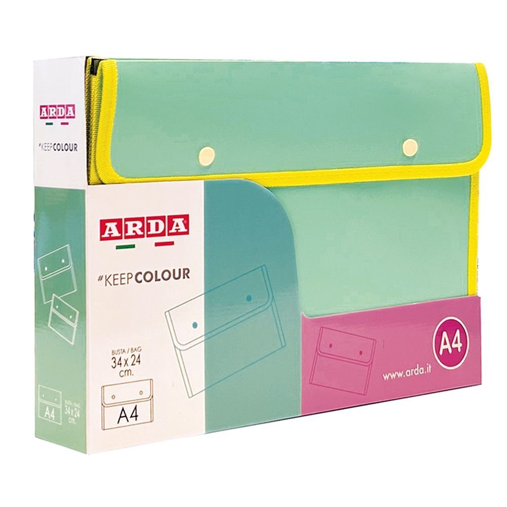 Sobre A4 con 2 Botones Keep Colour Pastel 2.0 Surtido ARDA Imagen principal del producto