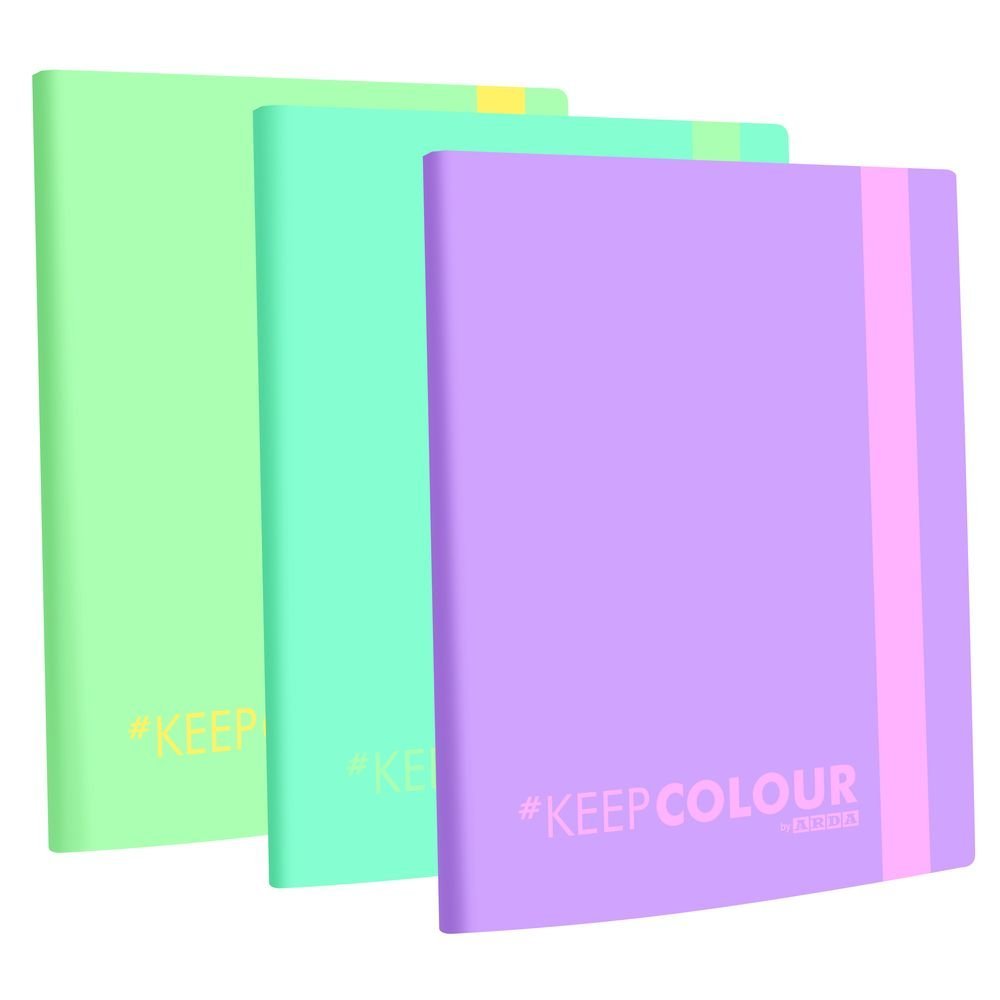 Carpeta 30 Fundas A4 Keep Pastel Colores Surtidos ARDA Imagen principal del producto