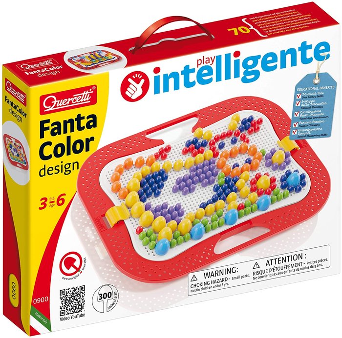 Juego Fantacolor 6 Colores 300 Piezas Quercetti