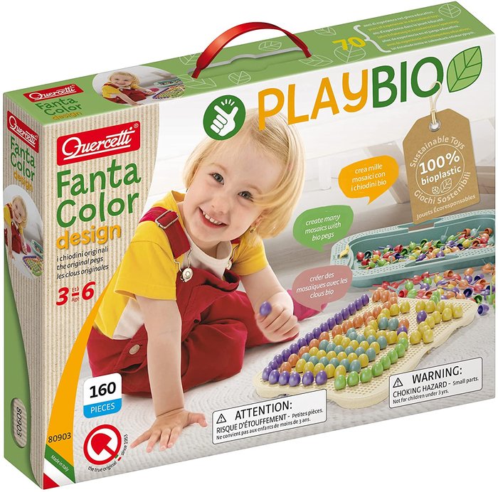 Playbio & Wood Diseño Fantacolor 160 Pcs Quercetti