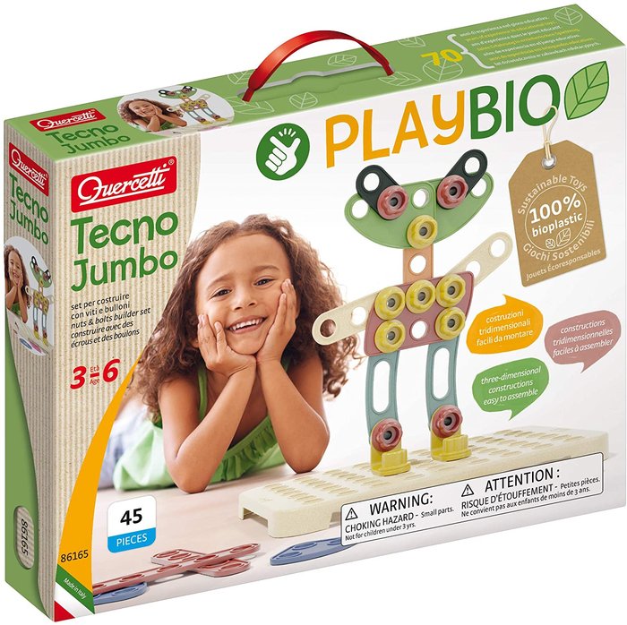 Juego de Construcción Playbio Tecno Jumbo 45 Piezas Quercetti