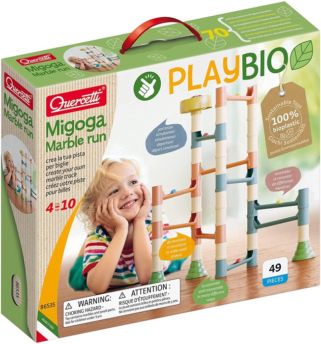 Juego Play Bio&Wood Migoga Juego de Bolas 49 piezas Quercetti