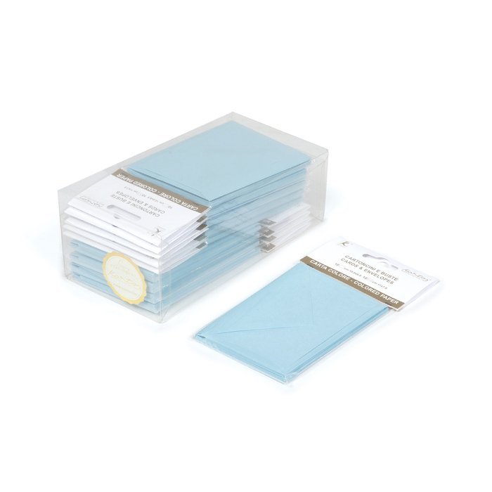 SET 10 BLISTER CON 10 UNIDADES TARJETA Y SOBRE AZUL A7 | KARTOS | ENVASE 10 UDS. UNIDAD | 8009162304478 Imagen principal del producto