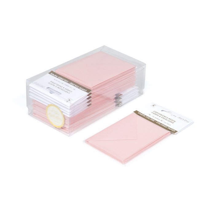 SET 10 BLISTER CON 10 UNIDADES TARJETA Y SOBRE ROSA A7 | KARTOS | ENVASE 10 UDS. UNIDAD | 8009162304485 Imagen principal del producto