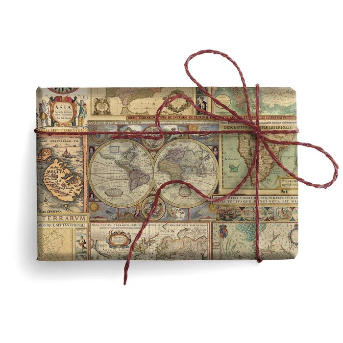EXPOSITOR 25 UNIDADES PAPEL REGALO MAPAS | KARTOS | ENVASE 25 UDS. UNIDAD | 8009162325107