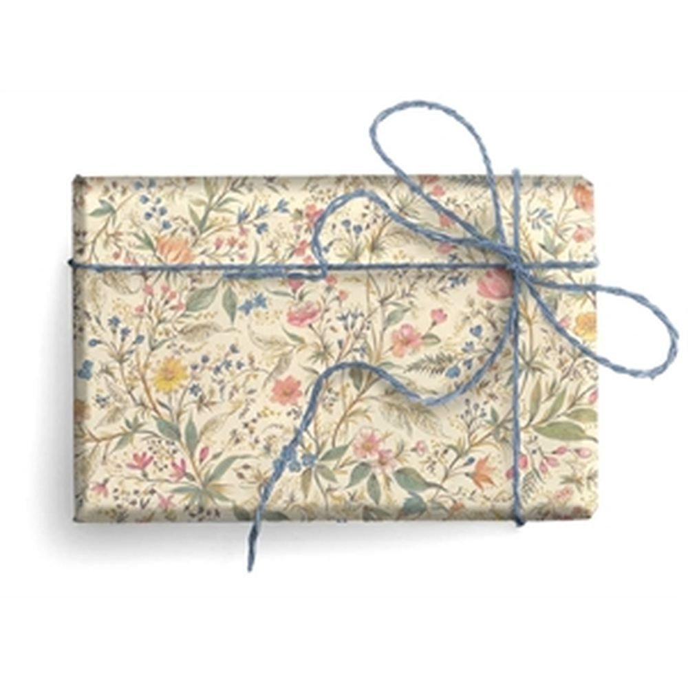Expositor 25 Unidades Papel Regalo Flores con Oro Regalo Kartos