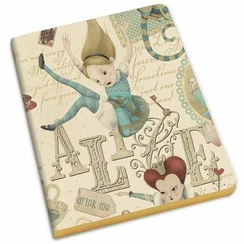 Cuaderno Alicia A6 Borde Dorado PAPELERIA KARTOS